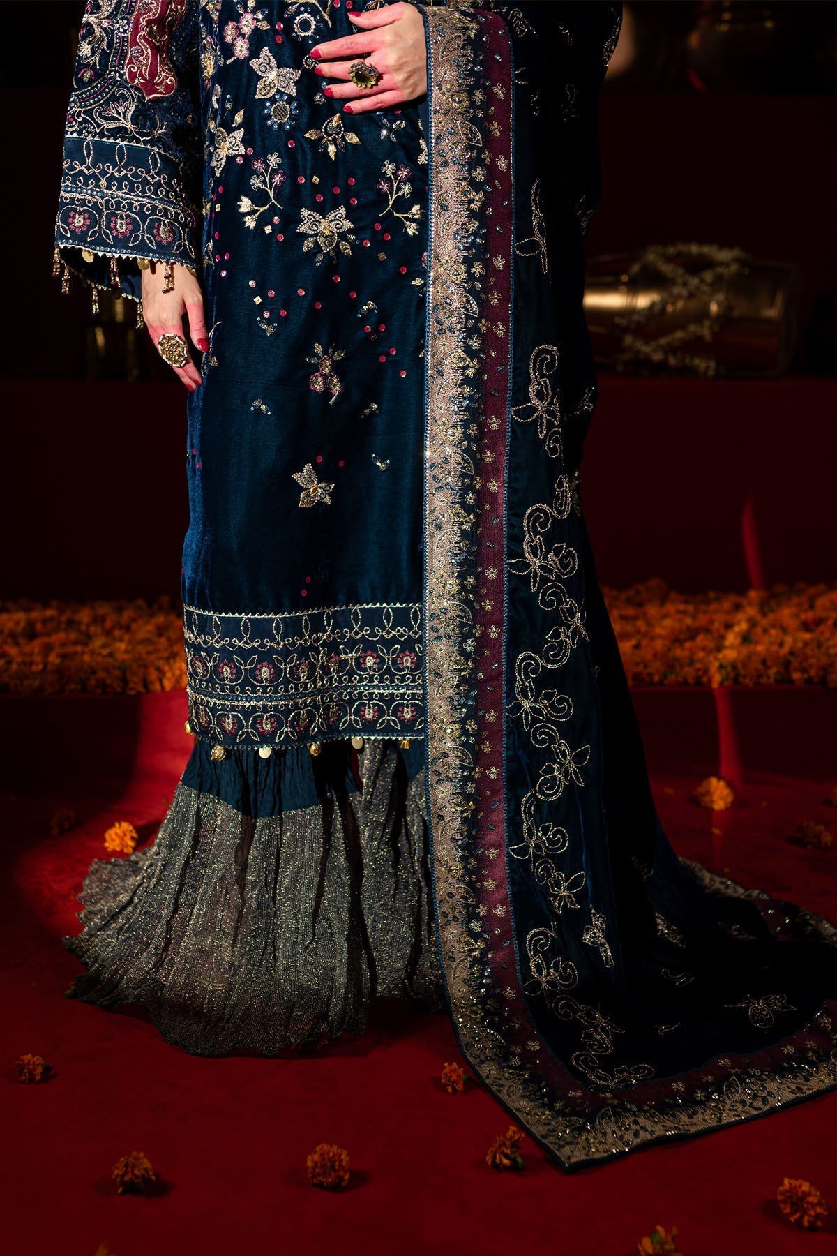 Nureh | Maya Velvet |  NW-90 -  Nureh Ladies Clothes - Original Designer Dress - House of Maryam