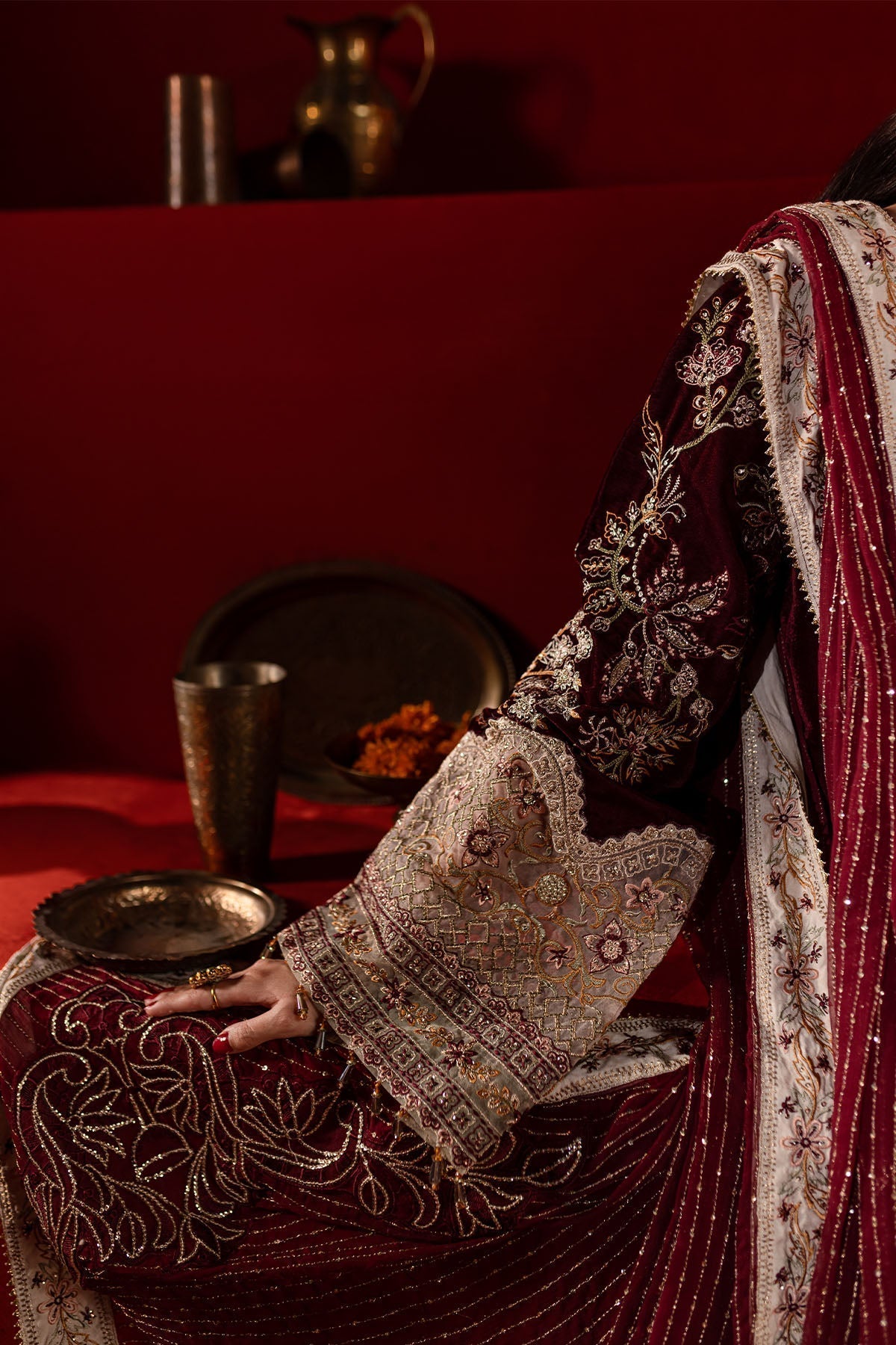 Nureh | Maya Velvet |  NW-89 -  Nureh Ladies Clothes - Original Designer Dress - House of Maryam