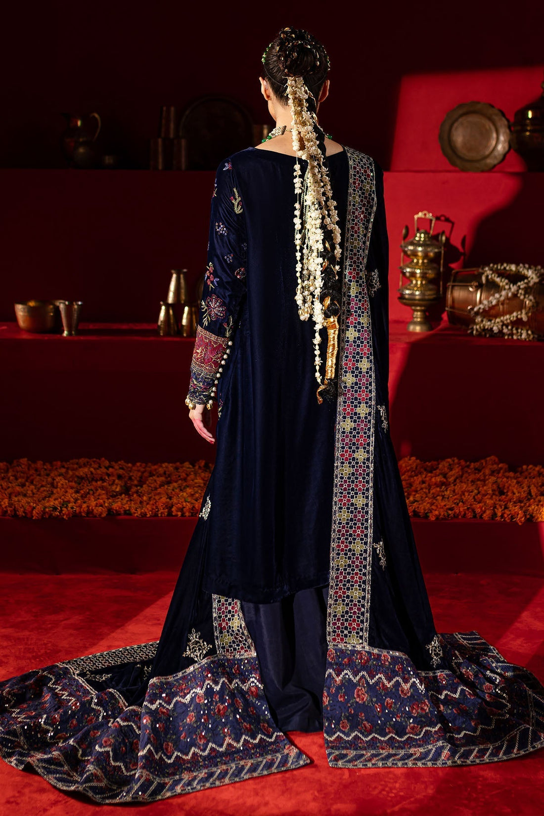 Nureh | Maya Velvet | NW-93 by Designer Nureh - House of Maryam - Pakistani Designer Ethnic Wear in {{ shop.shopifyCountryName }}