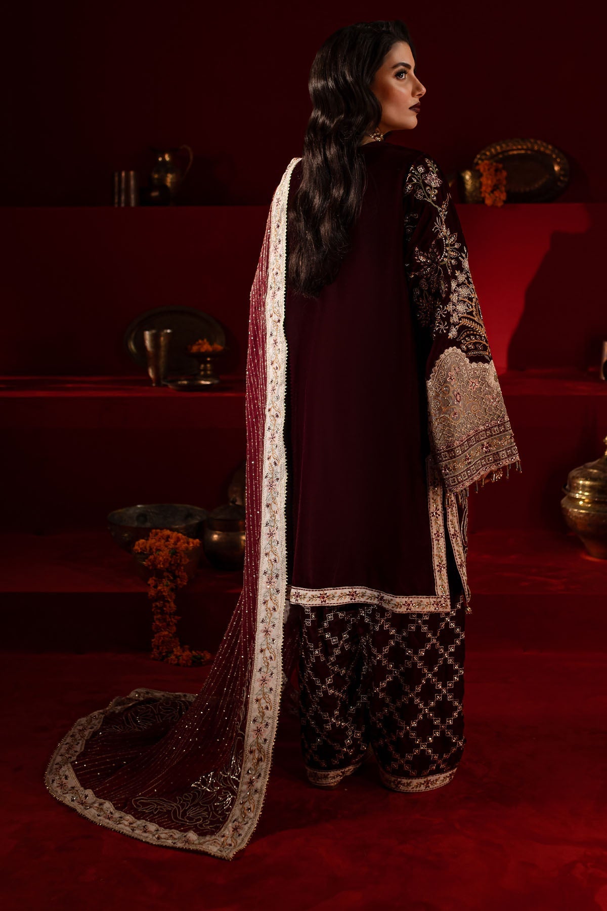 Nureh | Maya Velvet |  NW-89 -  Nureh Ladies Clothes - Original Designer Dress - House of Maryam