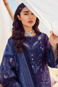 Nureh | Sehra Swiss Voil Lawn | NILE BLUE - NE-77 by Designer Nureh - House of Maryam - Pakistani Designer Ethnic Wear in {{ shop.shopifyCountryName }}