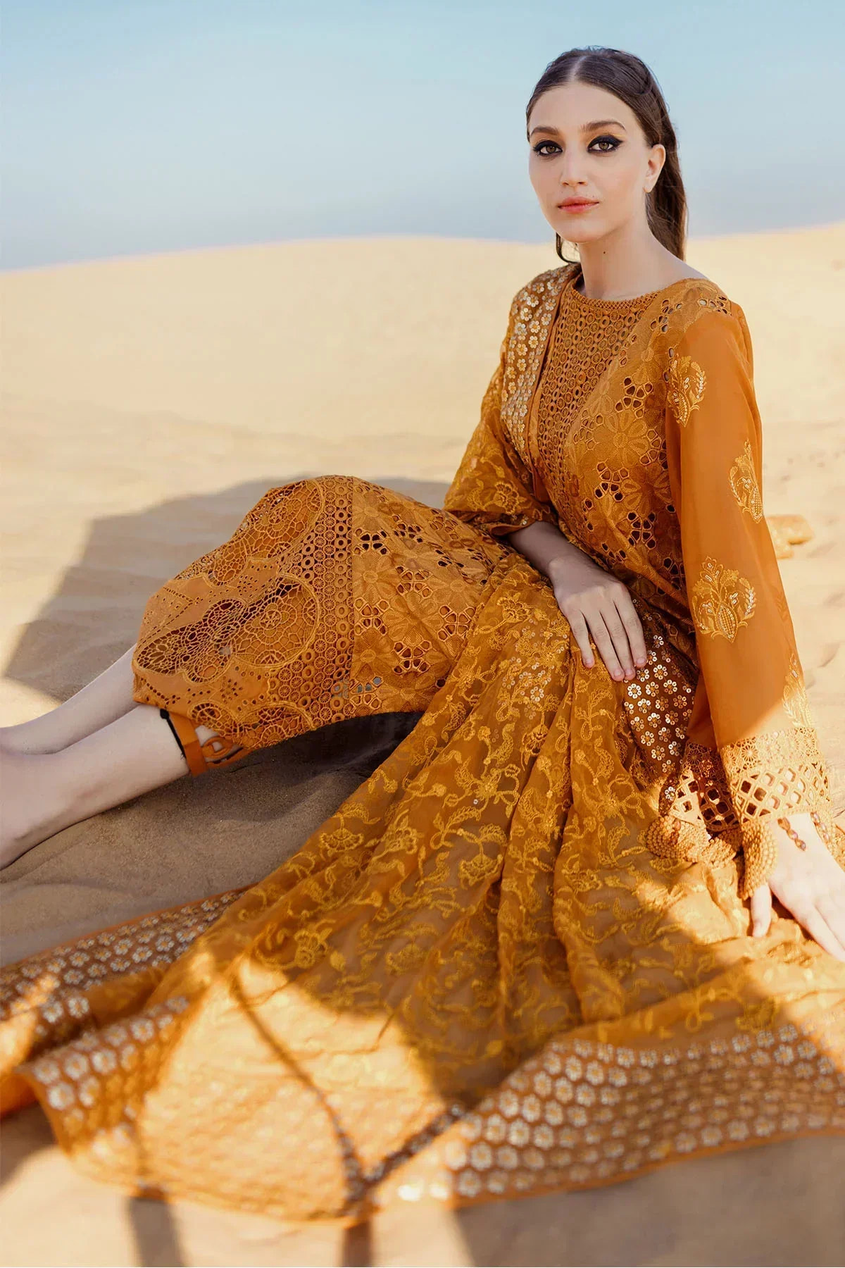 Nureh | Sehra Swiss Voil Lawn | MEEHA - NE-75 -  Nureh Luxury - Original Designer Dress - House of Maryam