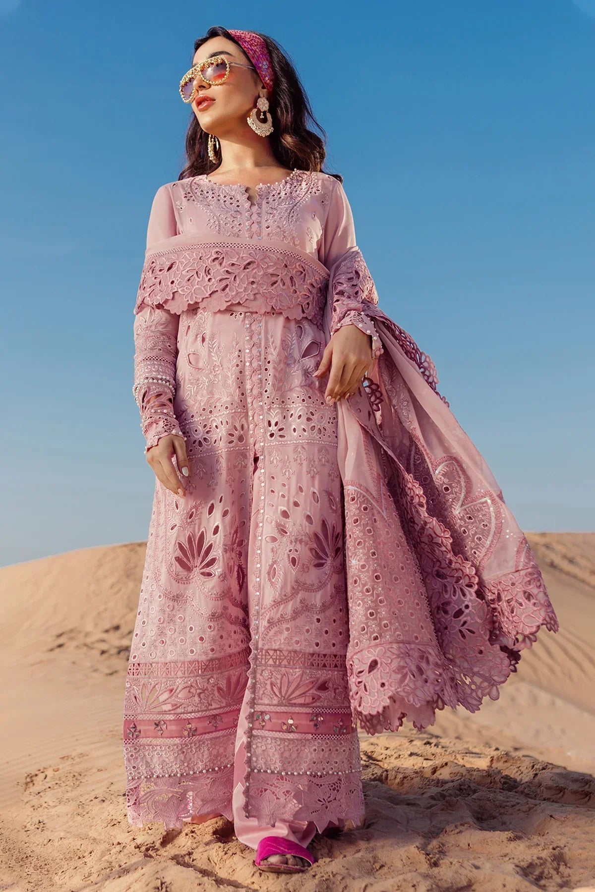 Nureh | Sehra Swiss Voil Lawn | CARNIVAL - NE-73 by Designer Nureh - House of Maryam - Pakistani Designer Ethnic Wear in {{ shop.shopifyCountryName }}