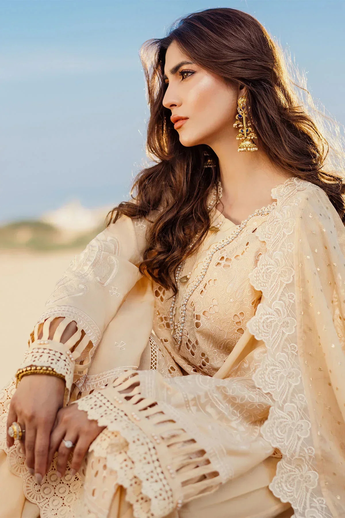 Nureh | Sehra Swiss Voil Lawn | FEROCE - NE-74 -  Nureh Luxury - Original Designer Dress - House of Maryam