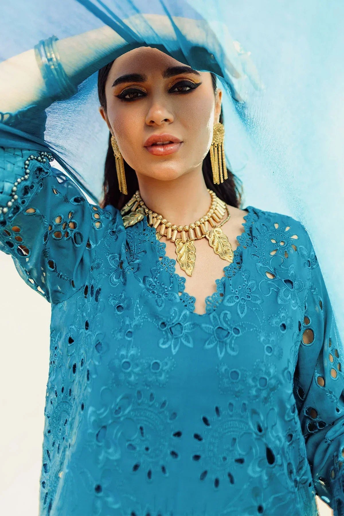 Nureh | Sehra Swiss Voil Lawn | BOSCO - NE-78 -  Nureh Luxury - Original Designer Dress - House of Maryam