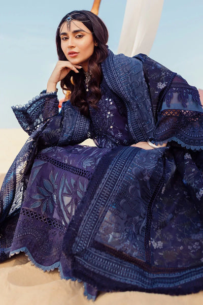 Nureh | Sehra Swiss Voil Lawn | NILE BLUE - NE-77 -  Nureh Luxury - Original Designer Dress - House of Maryam