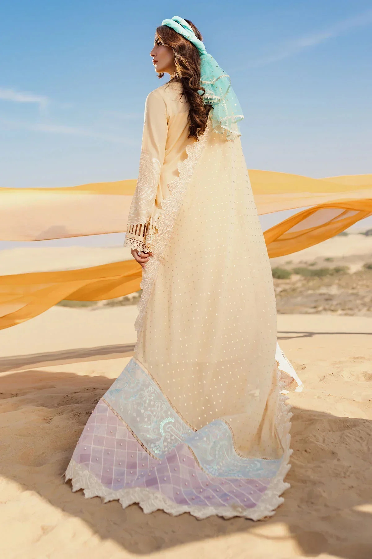 Nureh | Sehra Swiss Voil Lawn | FEROCE - NE-74 -  Nureh Luxury - Original Designer Dress - House of Maryam