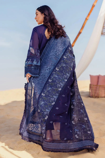 Nureh | Sehra Swiss Voil Lawn | NILE BLUE - NE-77 -  Nureh Luxury - Original Designer Dress - House of Maryam