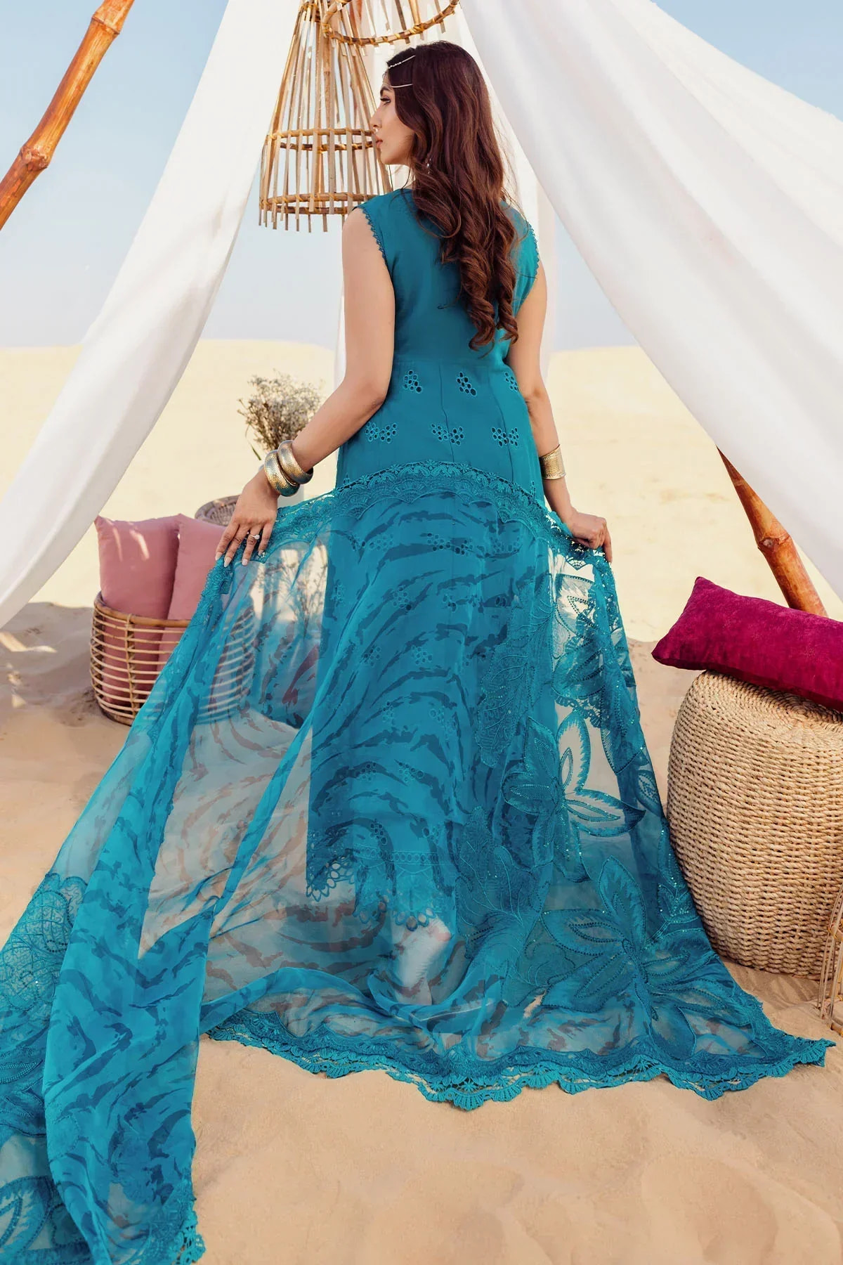 Nureh | Sehra Swiss Voil Lawn | BOSCO - NE-78 -  Nureh Luxury - Original Designer Dress - House of Maryam