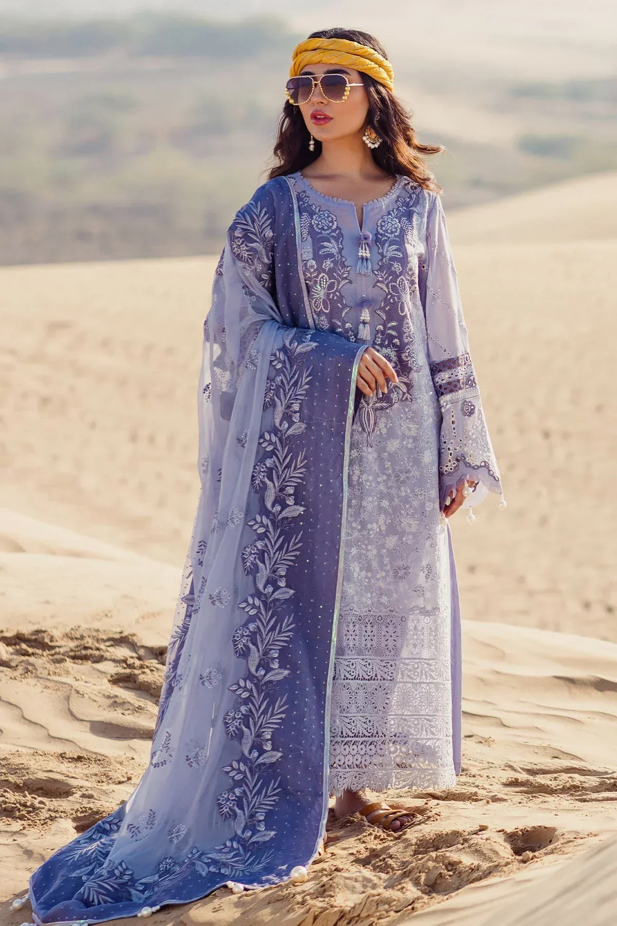 Nureh | Sehra Swiss Voil Lawn | CAMEO - NE-80 -  Nureh Luxury - Original Designer Dress - House of Maryam