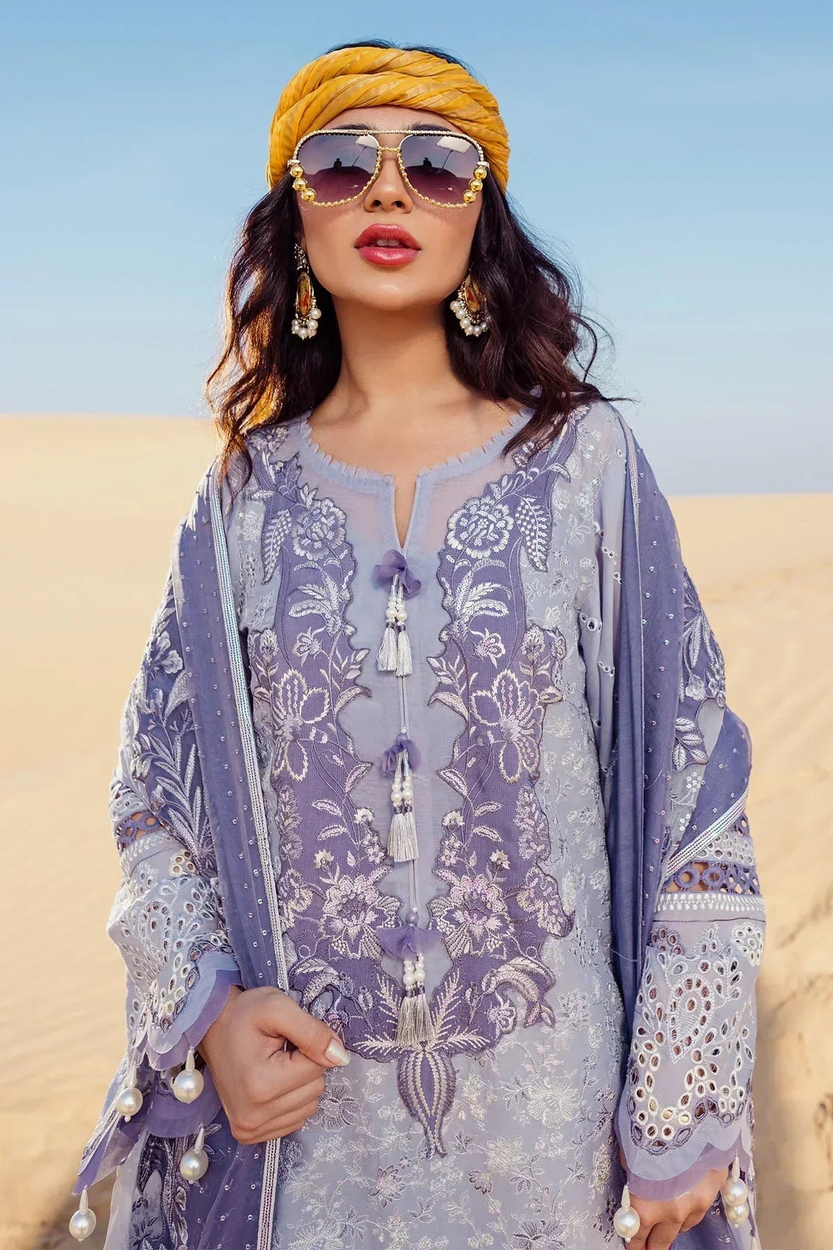 Nureh | Sehra Swiss Voil Lawn | CAMEO - NE-80 -  Nureh Luxury -  House of Maryam