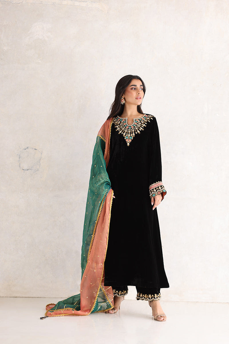 Sana Abbas | Velvet Formals | NURGUL -  Sana Abbas Ladies Clothes - Original Designer Dress - House of Maryam