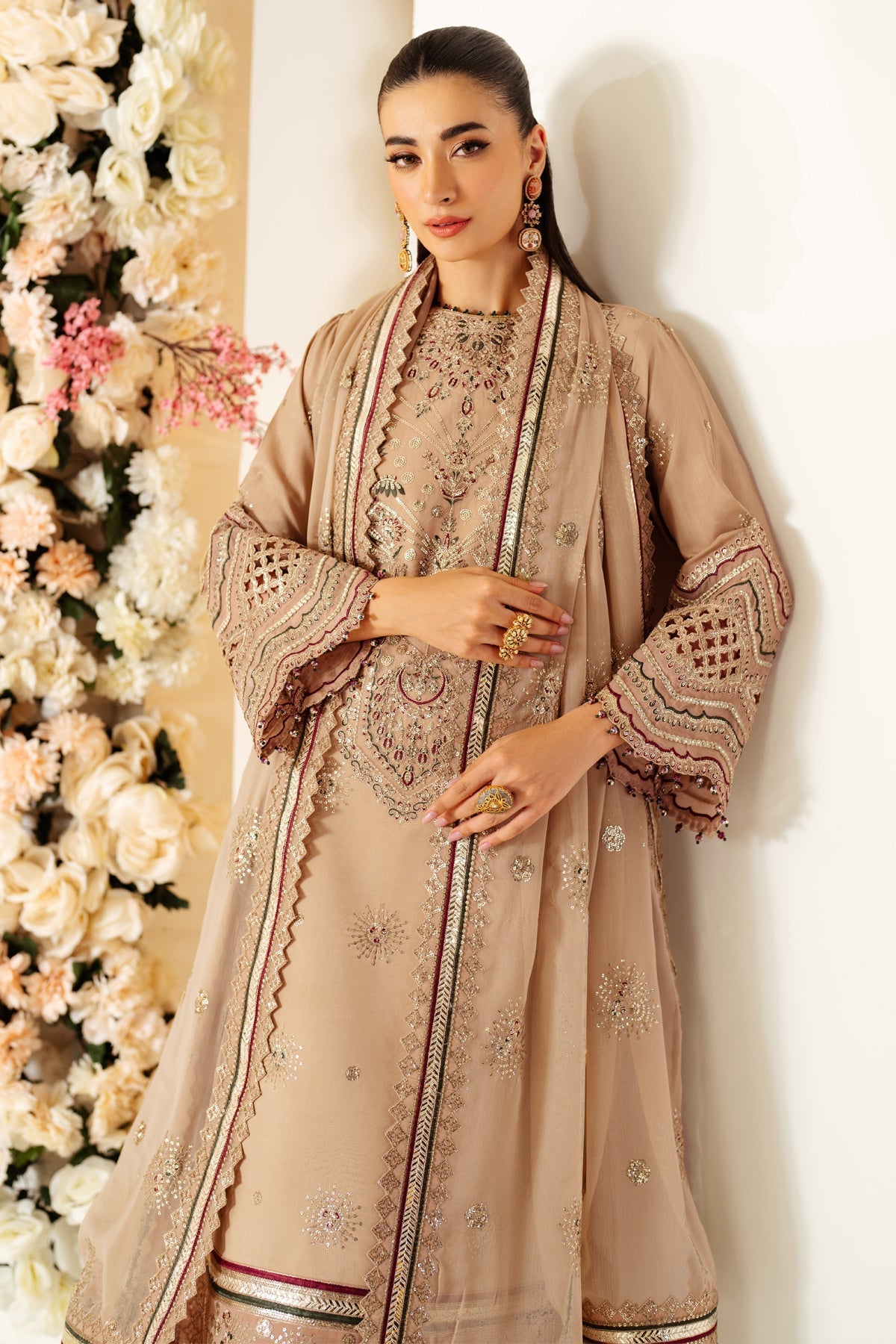 Alizeh | Luxury Raw Silk | AF-RS-06-OAK -  Alizeh Ladies Clothes - Original Designer Dress - House of Maryam