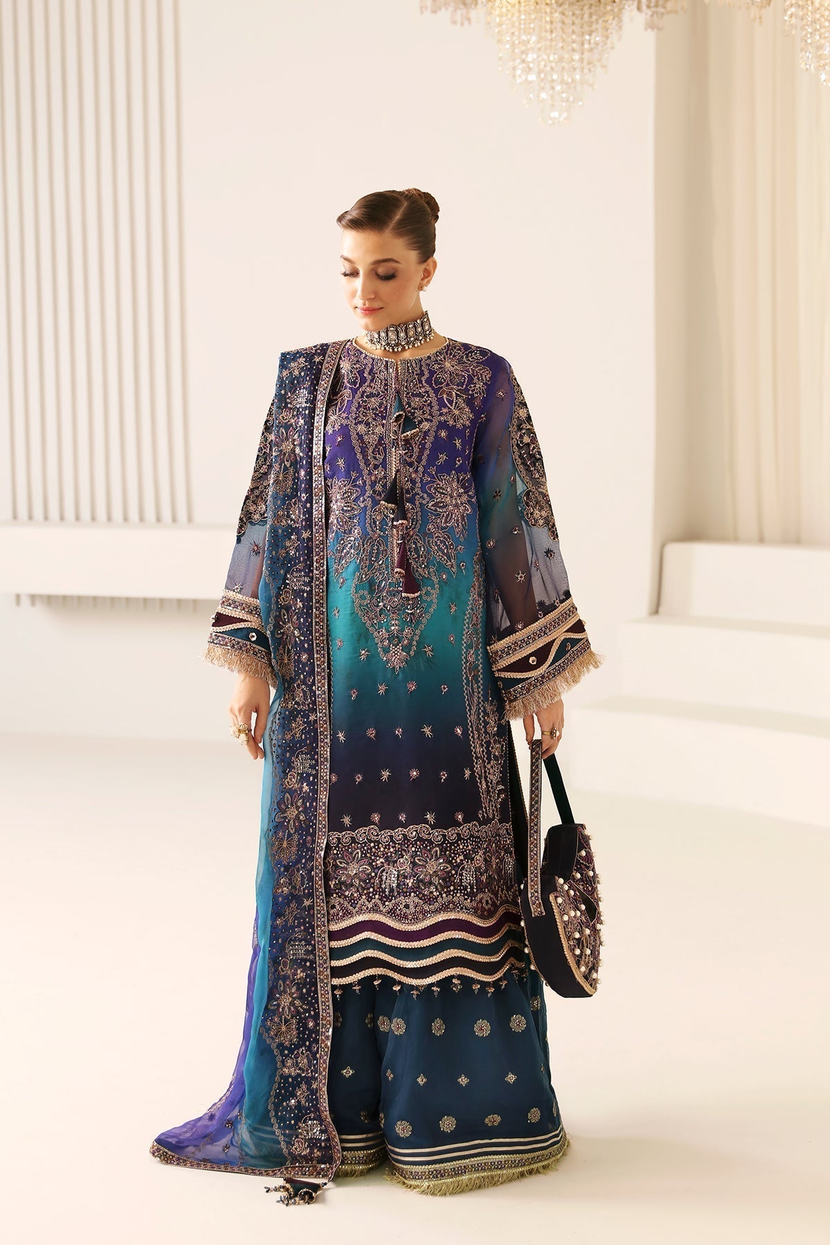 Alizeh | La Ruha Wedding Formals | AF-CH-2182-Oasis by Designer Alizeh - House of Maryam - Pakistani Designer Ethnic Wear in {{ shop.shopifyCountryName }}