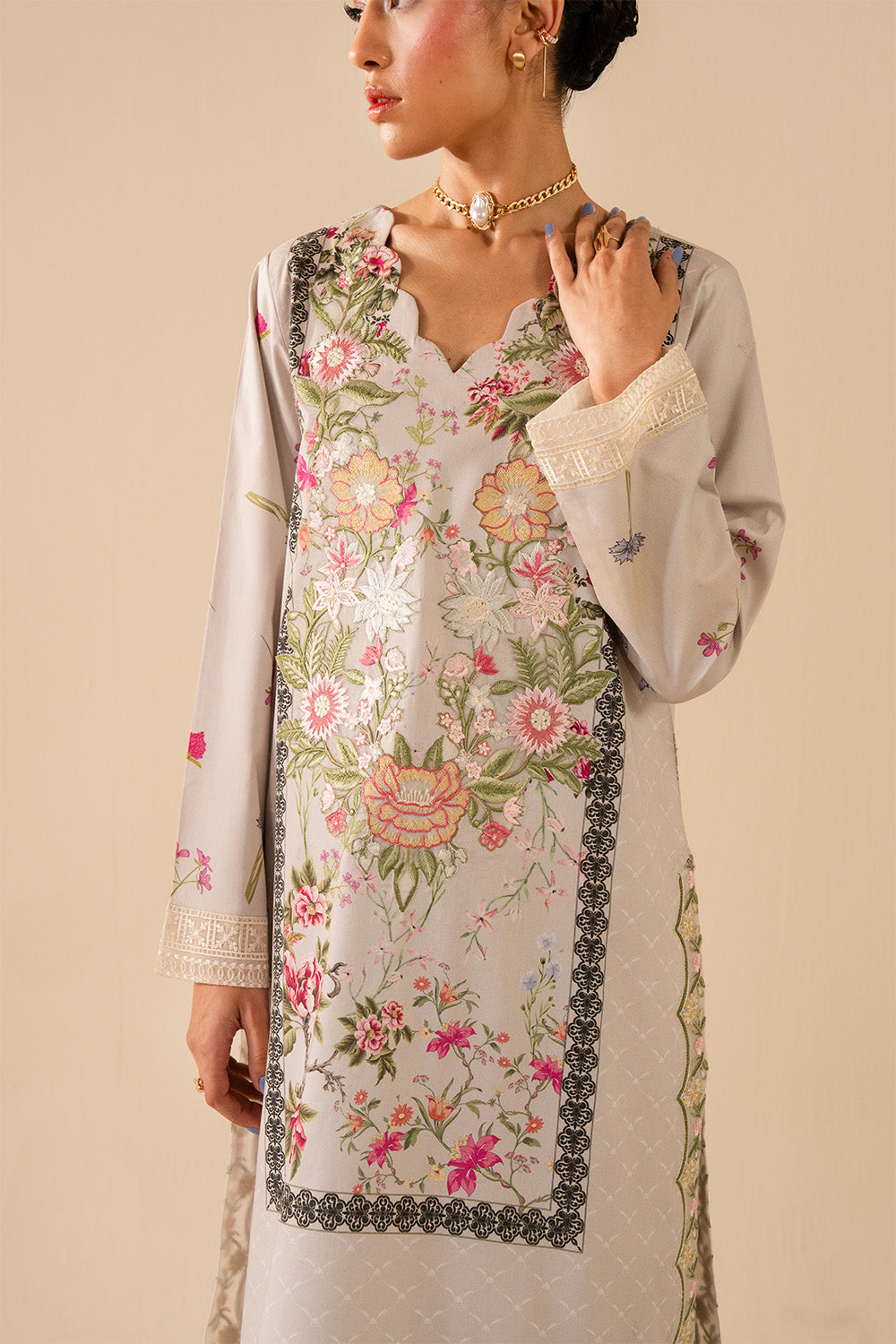 Maryum N Maria | Floren Lawn |   DAISY -  Maryum N Maria Ladies Clothes - Original Designer Dress - House of Maryam