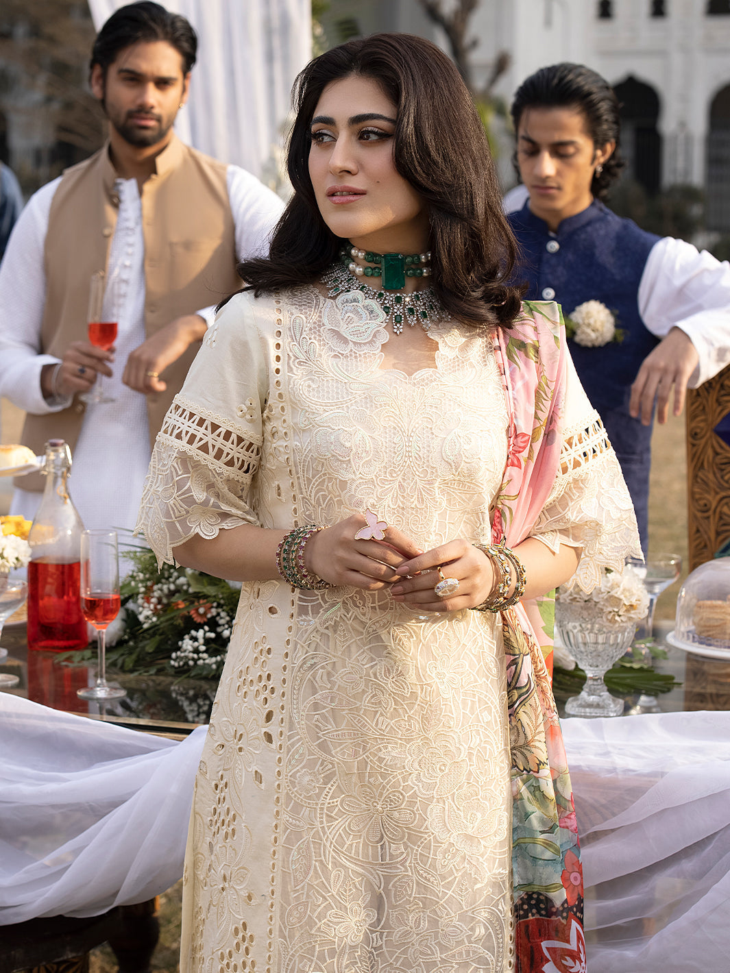 Mahnur | Mahrukh Luxury Lawn 24 | OPAL -  Mahnur Luxury - Original Designer Dress - House of Maryam