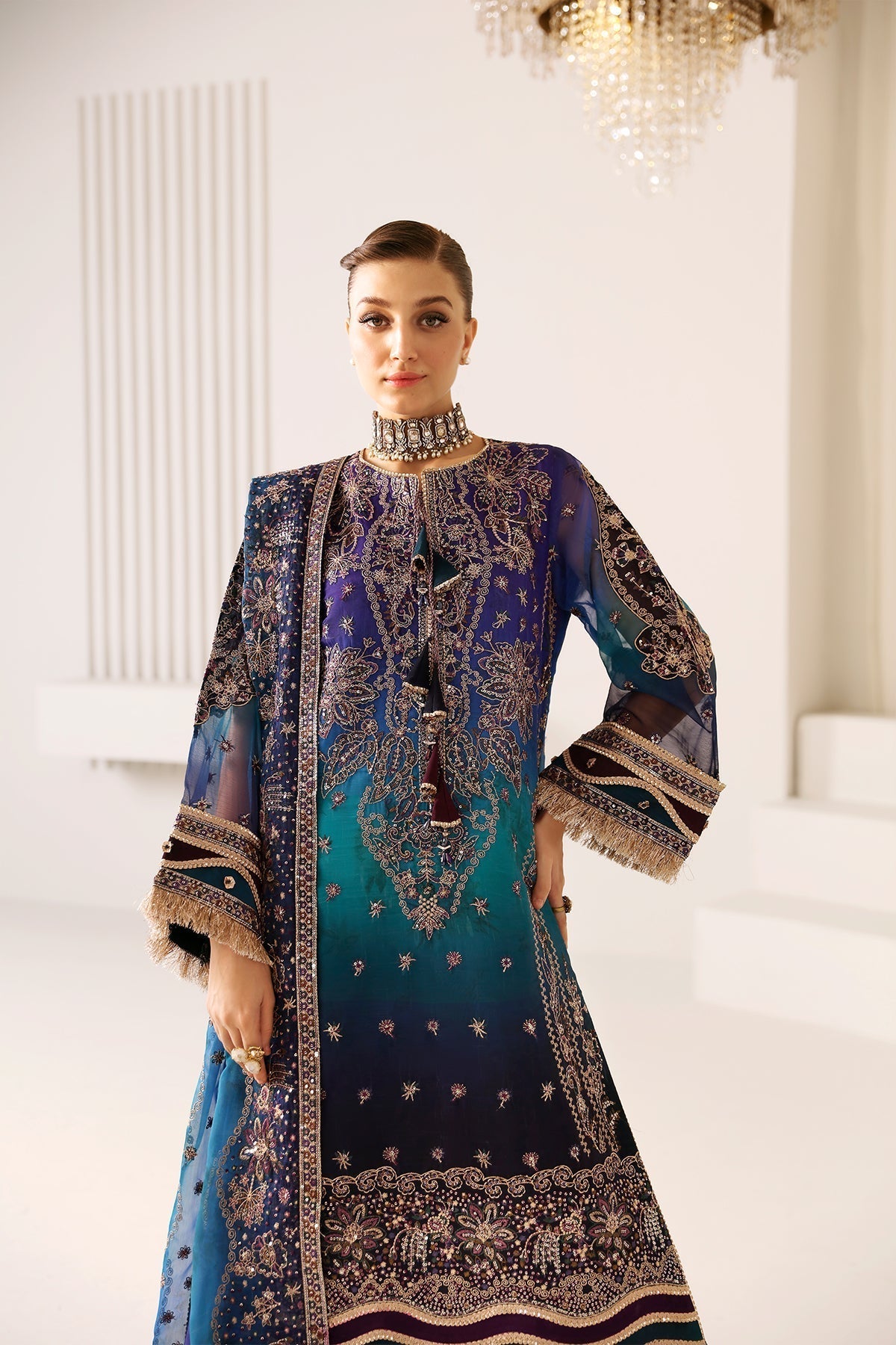 Alizeh | La Ruha Wedding Formals | AF-CH-2182-Oasis