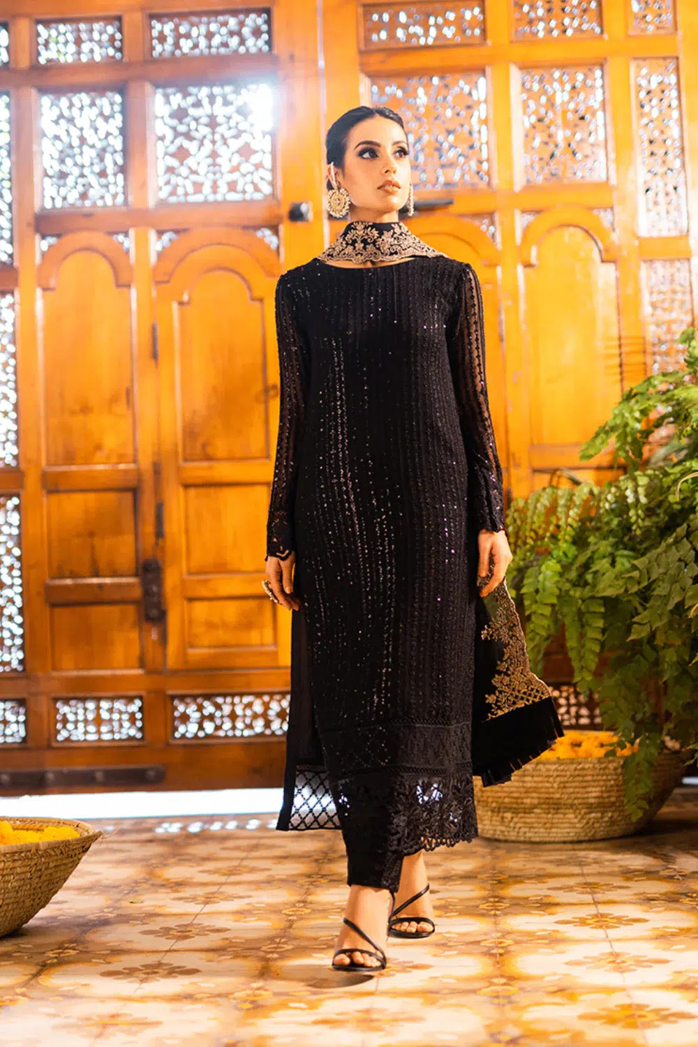 Azure | Embroidered Formals | Onyx Dove -  Azure Formal - Original Designer Dress - House of Maryam
