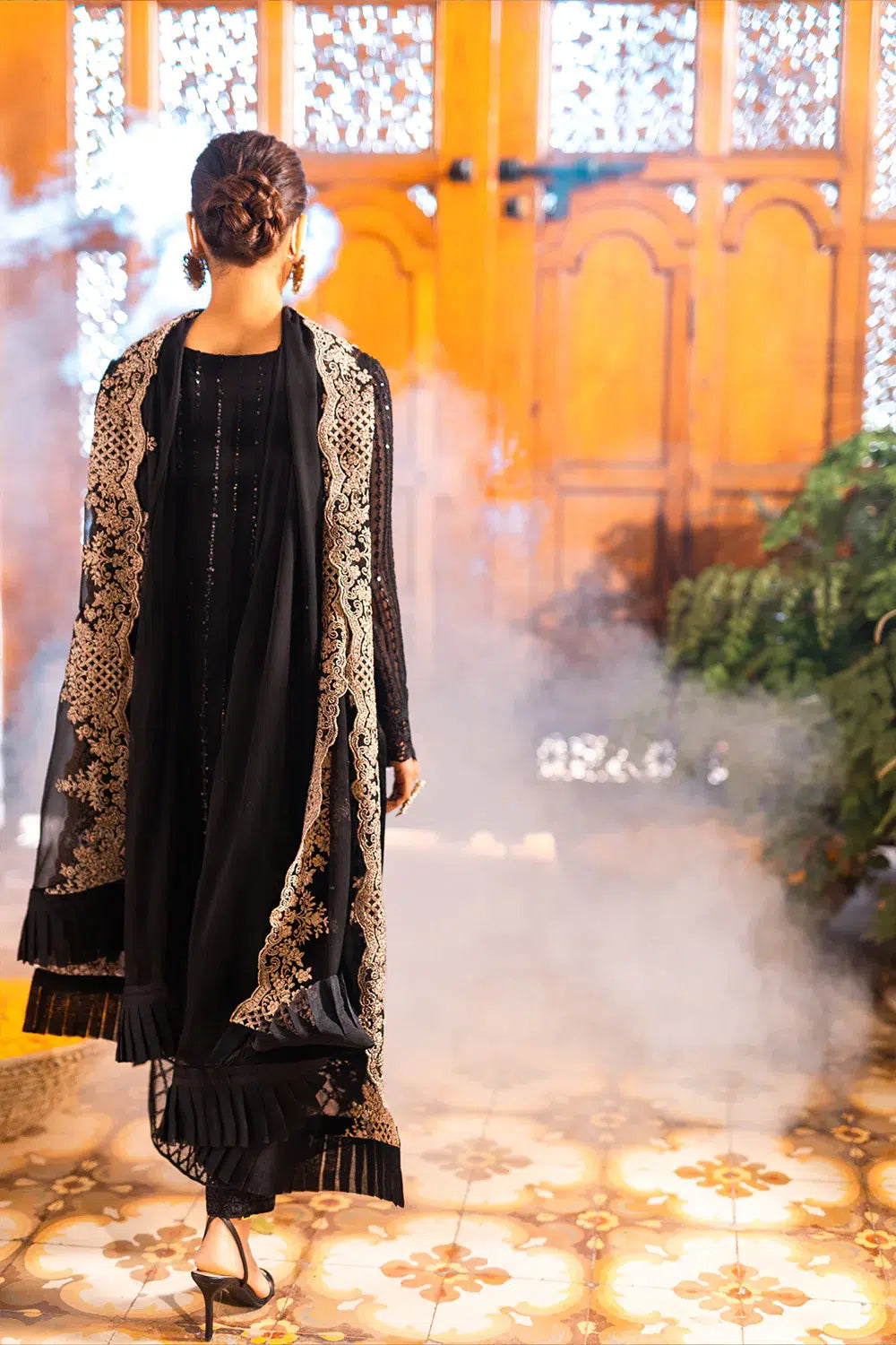 Azure | Embroidered Formals | Onyx Dove by Azure - House of Maryam