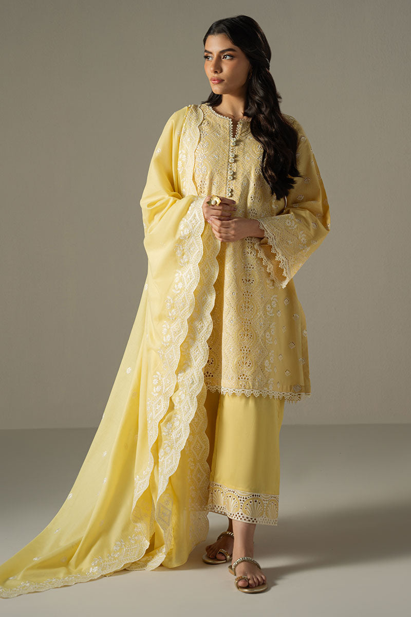 Cross Stitch | Chikankari Lawn 25 | ORCHID GEM -  Cross Stitch Ladies Clothes - Original Designer Dress - House of Maryam