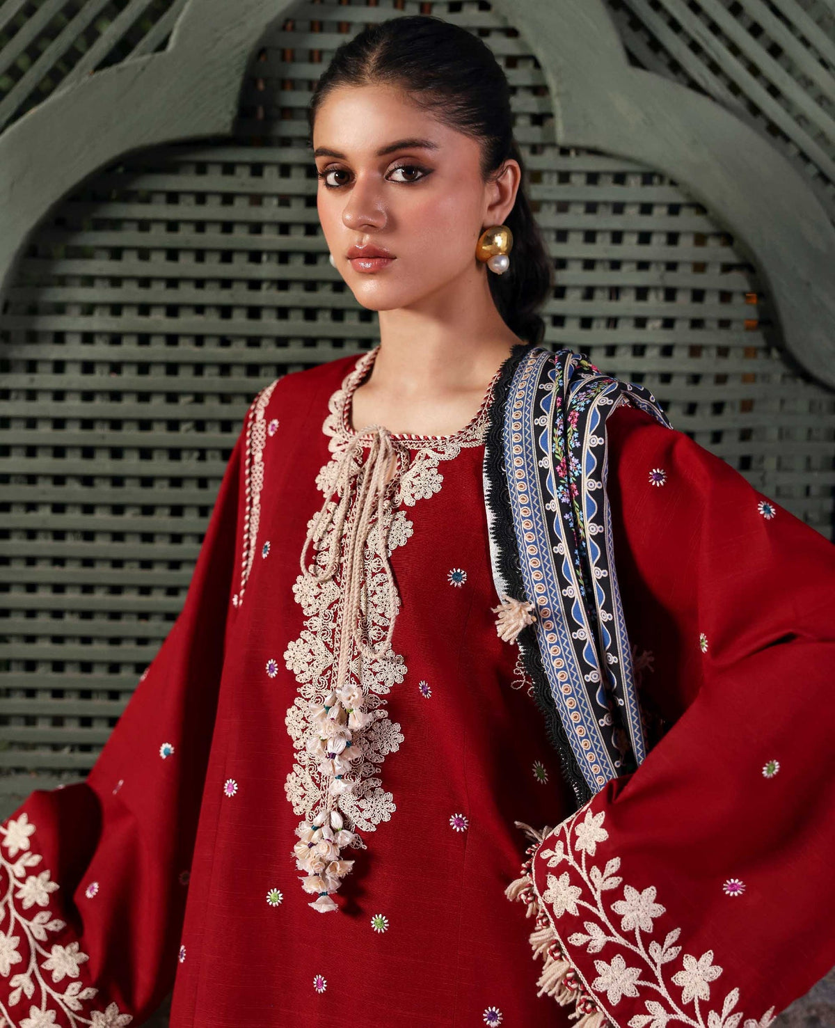 Republic Womenswear | Amaris Luxury Shawl 25 | Orlena-4