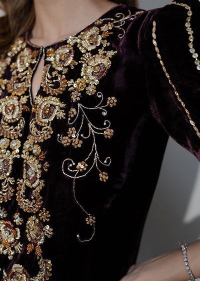 Mahum Asad | Voila Velvets | Jade -  Mahum Asad Ladies Clothes - Original Designer Dress - House of Maryam