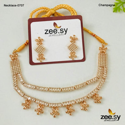 Party Wear Necklace-0707 -  Zeesy Necklace Sets - Original Designer Dress - House of Maryam
