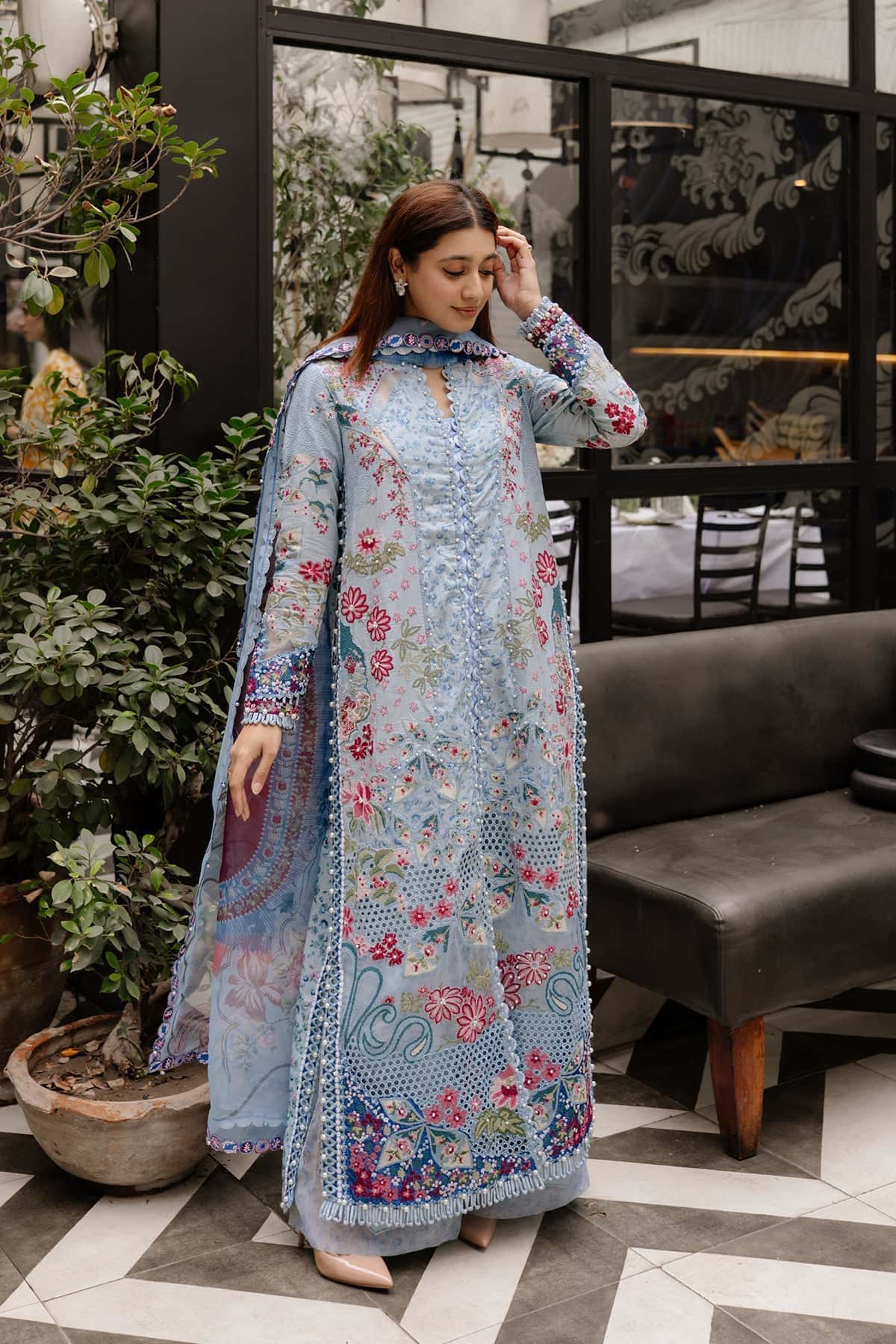 Afrozeh | Lawn 25 | Presta -  Afrozeh Ladies Clothes - Original Designer Dress - House of Maryam