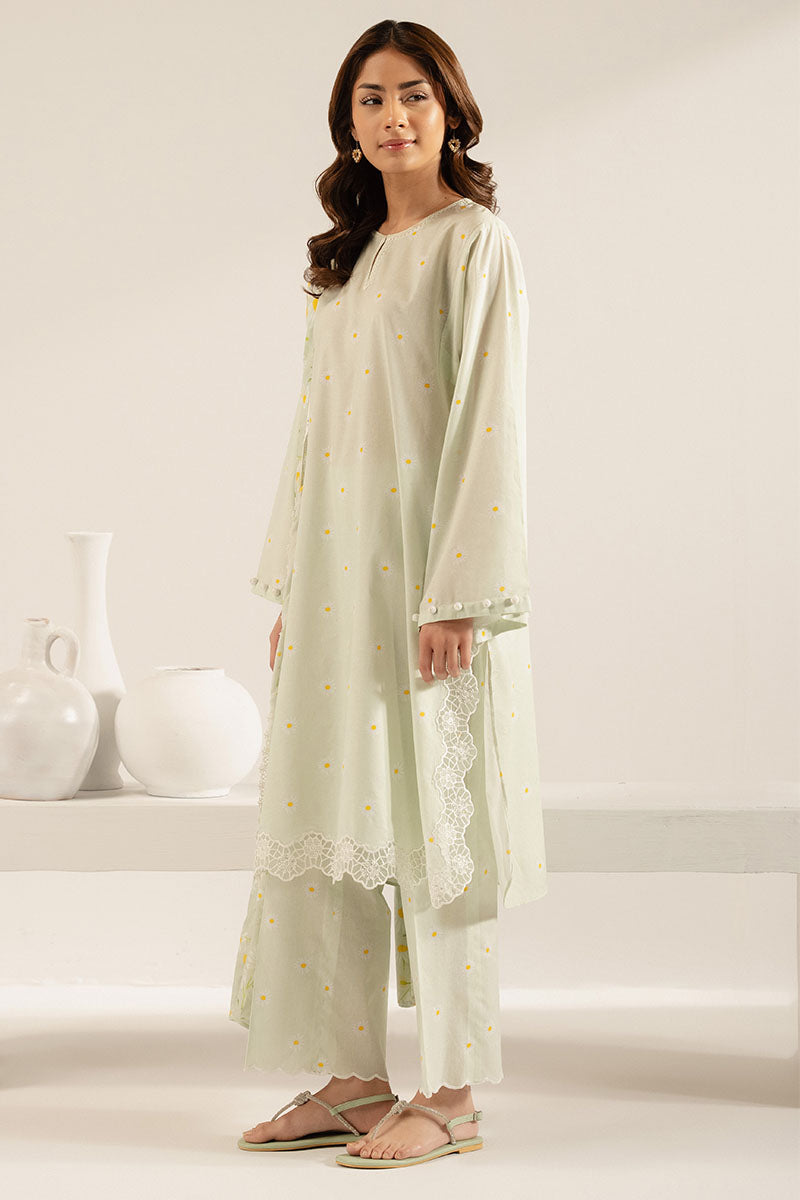 Cross Stitch | Basic Pret | Pastel Floret-3PC (Shirt, Trouser & Dupatta), image 6