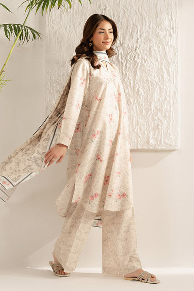 Cross Stitch | Basic Pret | Prime Blossom-3PC (Shirt, Trouser & Dupatta)