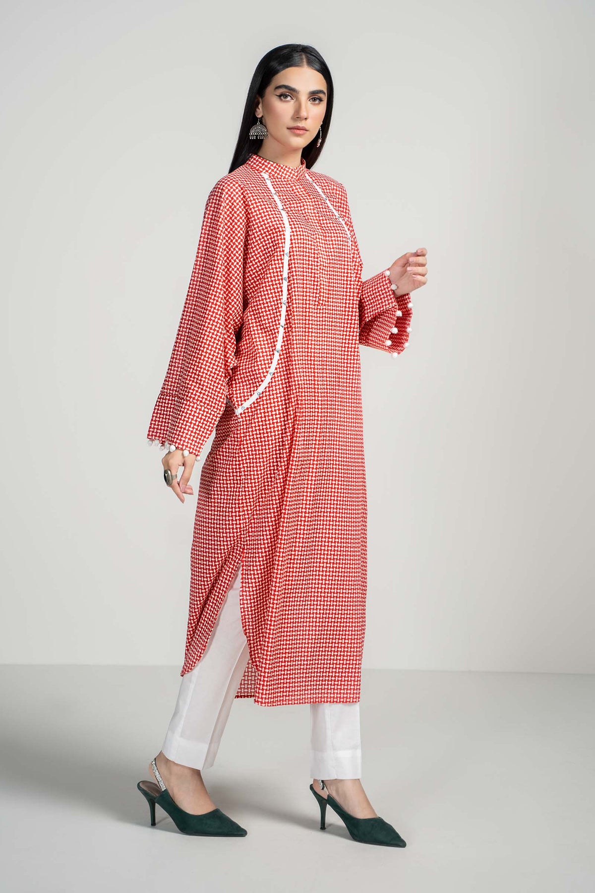 Maria B | Luxury Winter Pret 25 | PS-PF24-09-Red, image 4