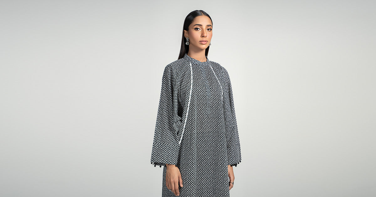 Maria B | Luxury Winter Pret 25 | PS-PF24-09-Black, image 3