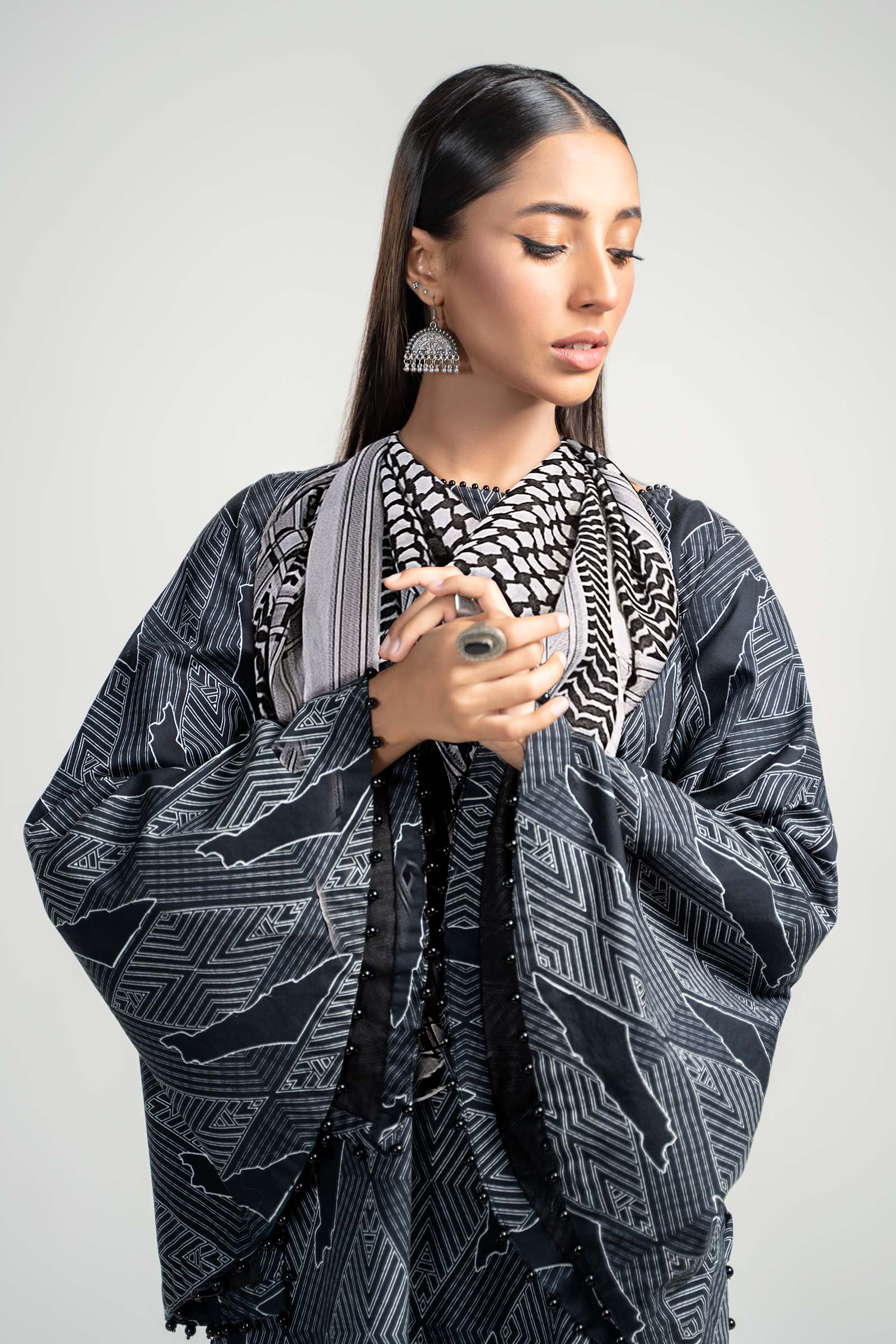 Maira B | Ready to Wear | PS-PF24-08 -  Maria B Luxury Pret -  House of Maryam