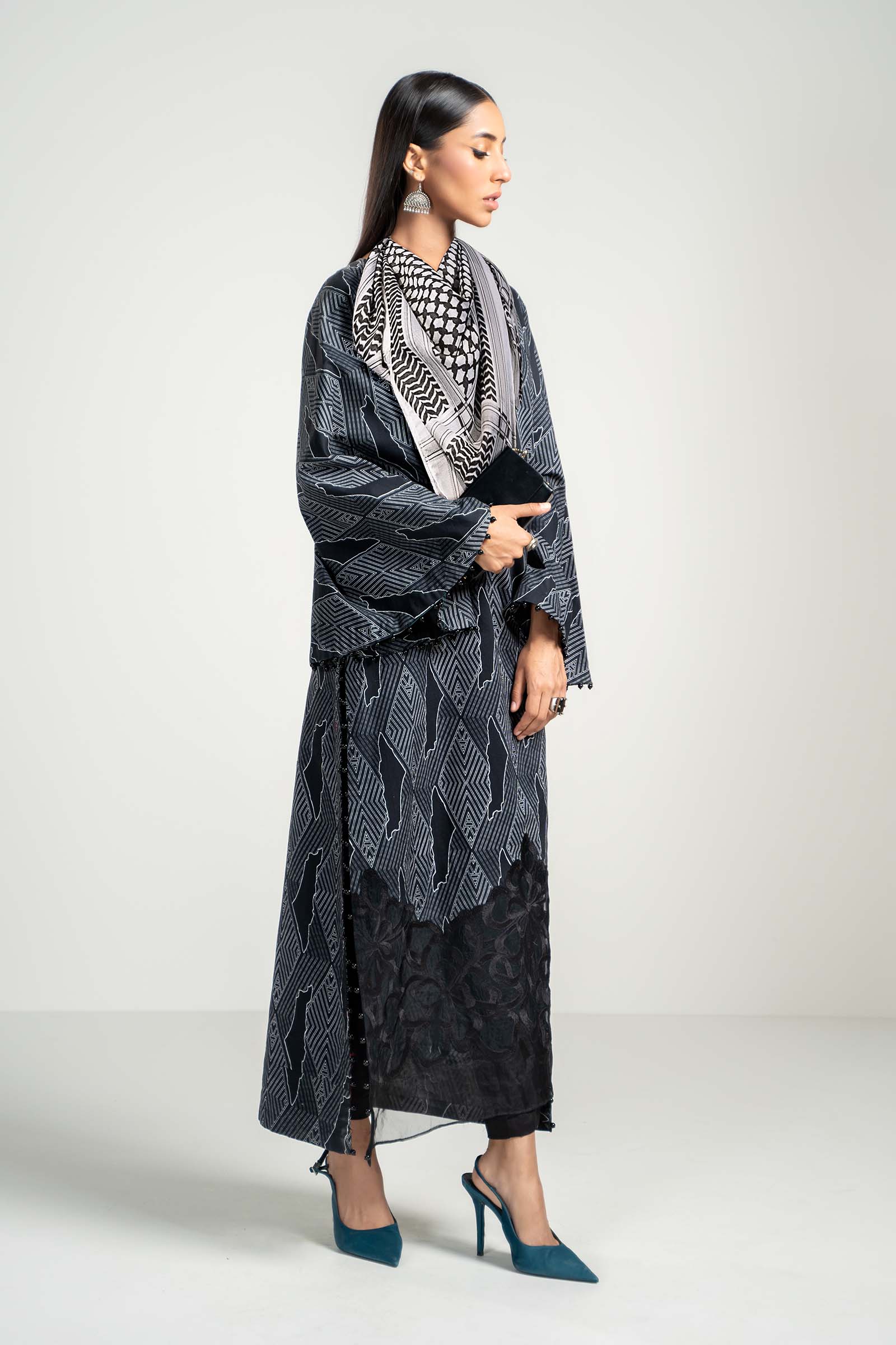 Maira B | Ready to Wear | PS-PF24-08 -  Maria B Luxury Pret -  House of Maryam