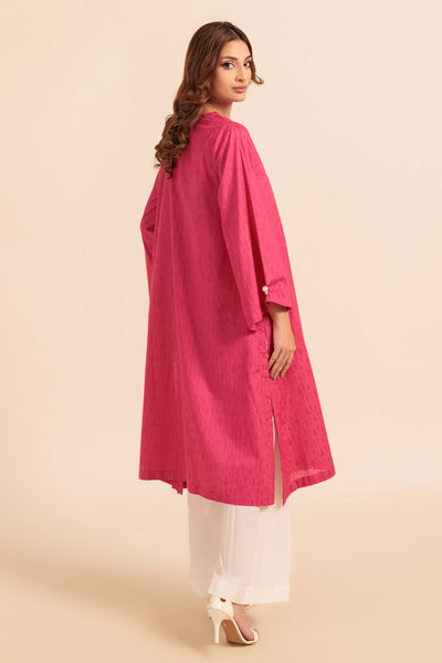Bonanza Satrangi | Pink Jacquard 1 Piece (PWS1241P07) -  Bonanza Satrangi Ready To Wear - Original Designer Dress - House of Maryam