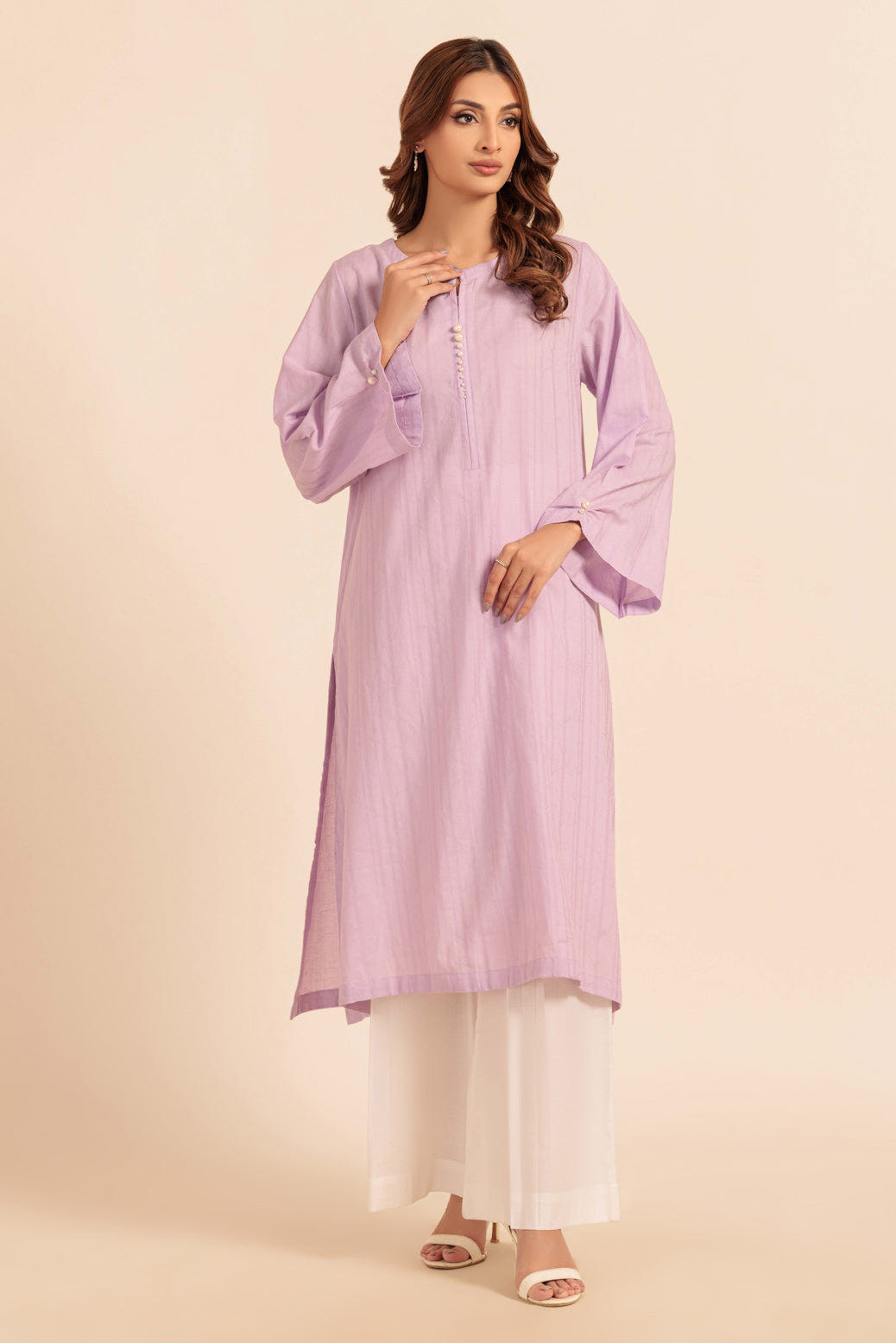 Bonanza Satrangi | Purple Jacquard 1 Piece (PWS1241P08) -  Bonanza Satrangi Ready To Wear - Original Designer Dress - House of Maryam