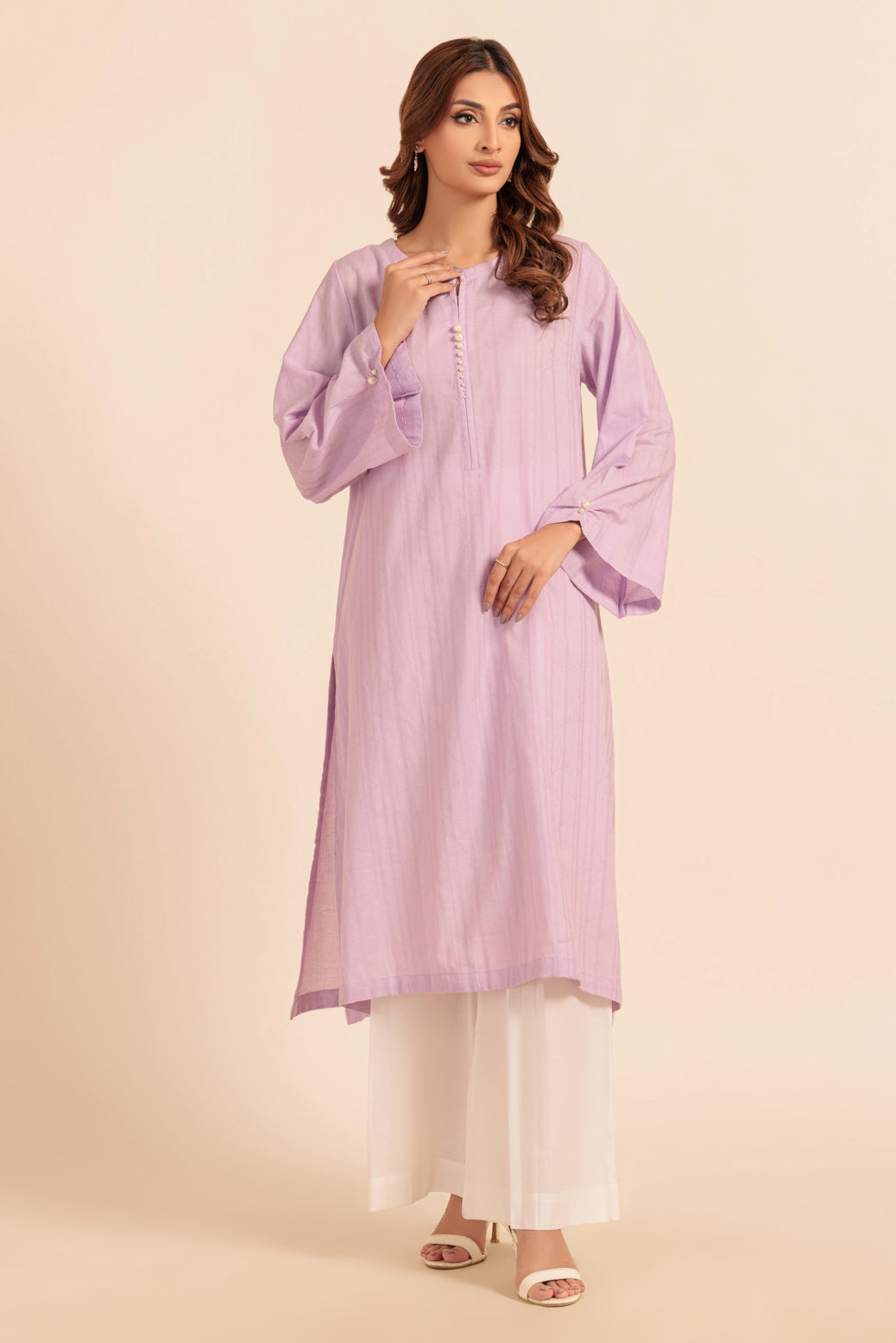 Bonanza Satrangi | Purple Jacquard 1 Piece (PWS1241P08) -  Bonanza Satrangi Ready To Wear - Original Designer Dress - House of Maryam
