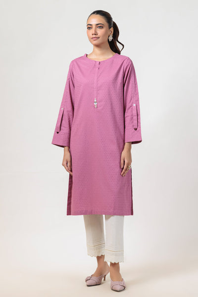 Bonanza Satrangi | Pink Jacquard 1 Piece (PWS1241P10) -  Bonanza Satrangi Ready To Wear - Original Designer Dress - House of Maryam