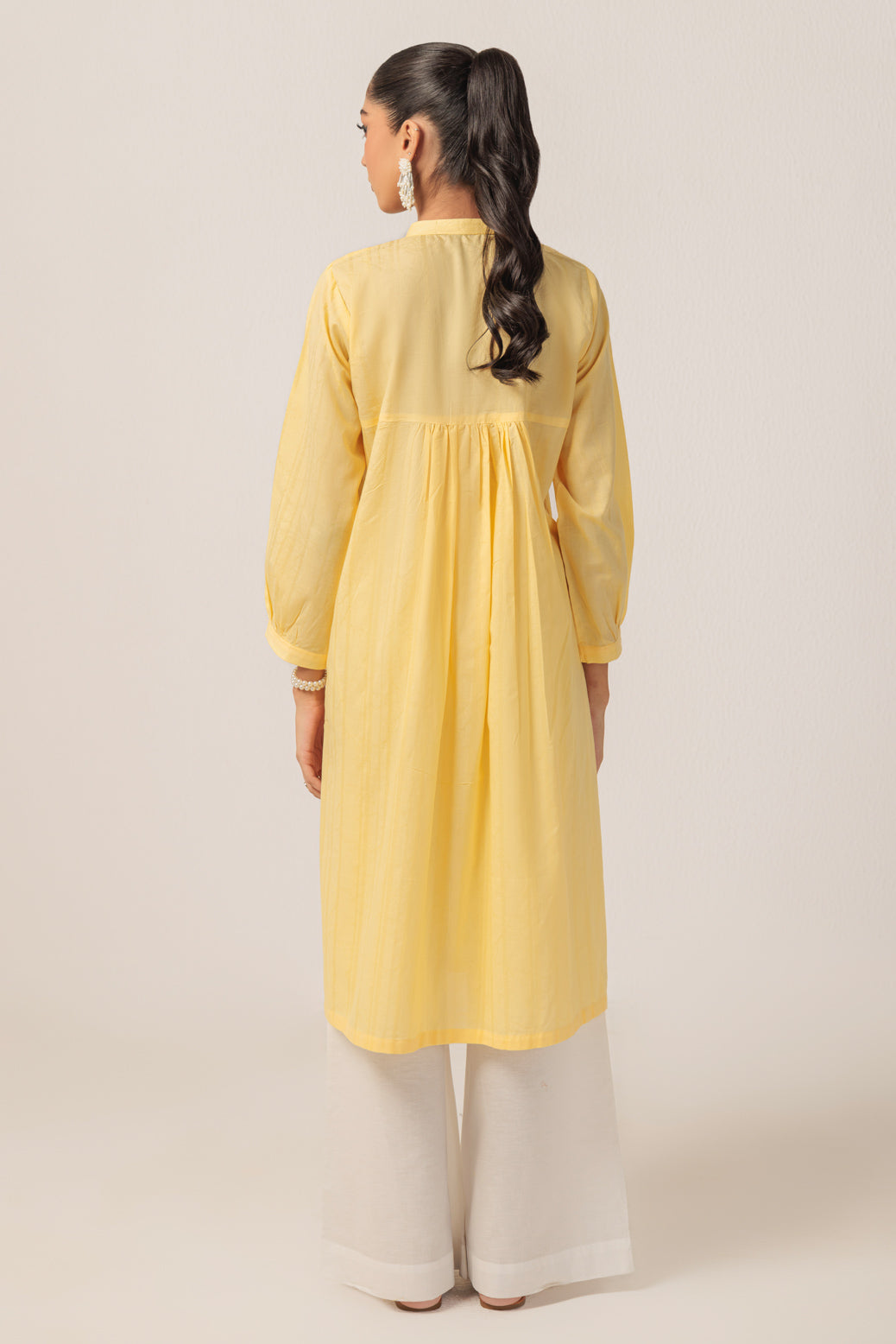 Bonanza Satrangi | Yellow Jacquard 1 Piece (PWS1241P11) -  Bonanza Satrangi Ready To Wear - Original Designer Dress - House of Maryam