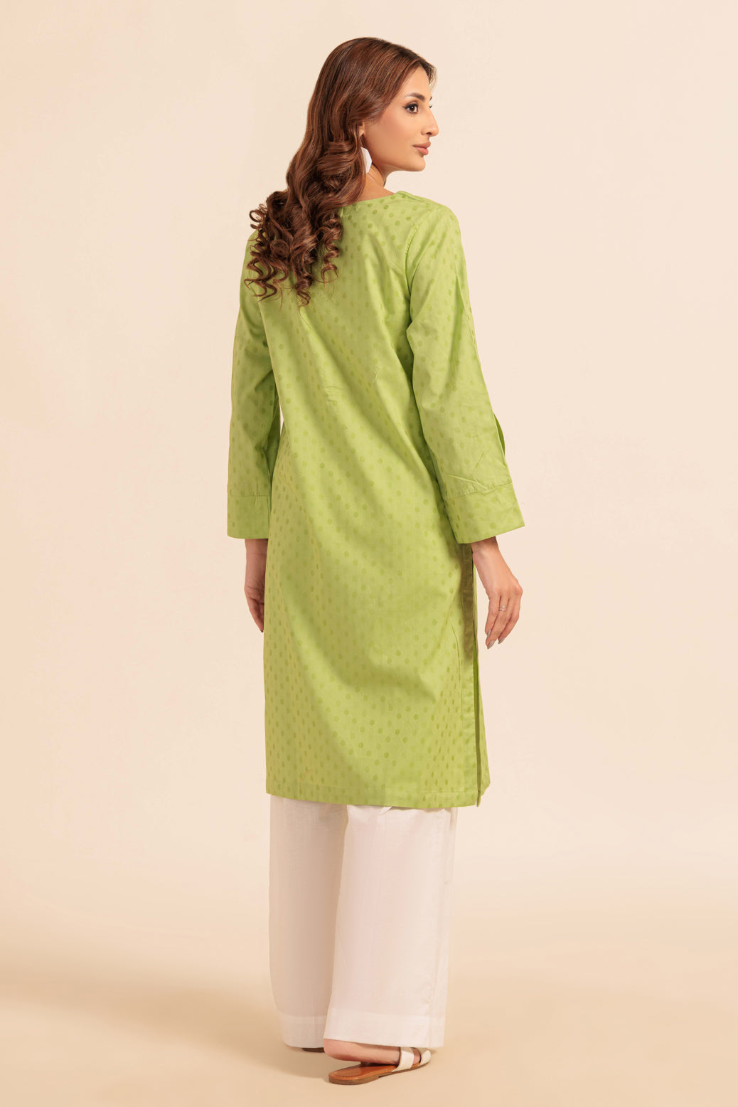 Bonanza Satrangi | Green Jacquard 1 Piece (PWS1241P12) -  Bonanza Satrangi Ready To Wear - Original Designer Dress - House of Maryam