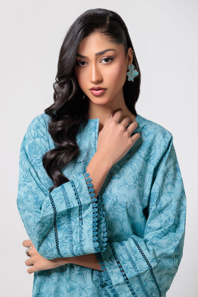 Bonanza Satrangi | Sky Blue Cambric 2 Piece (PWS1242P04) -  Bonanza Satrangi Ready To Wear - Original Designer Dress - House of Maryam