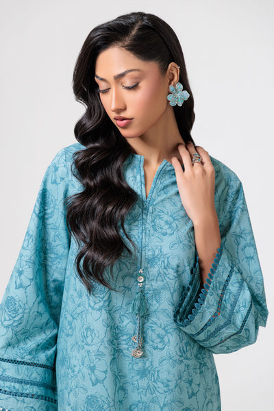 Bonanza Satrangi | Sky Blue Cambric 2 Piece (PWS1242P04) -  Bonanza Satrangi Ready To Wear - Original Designer Dress - House of Maryam