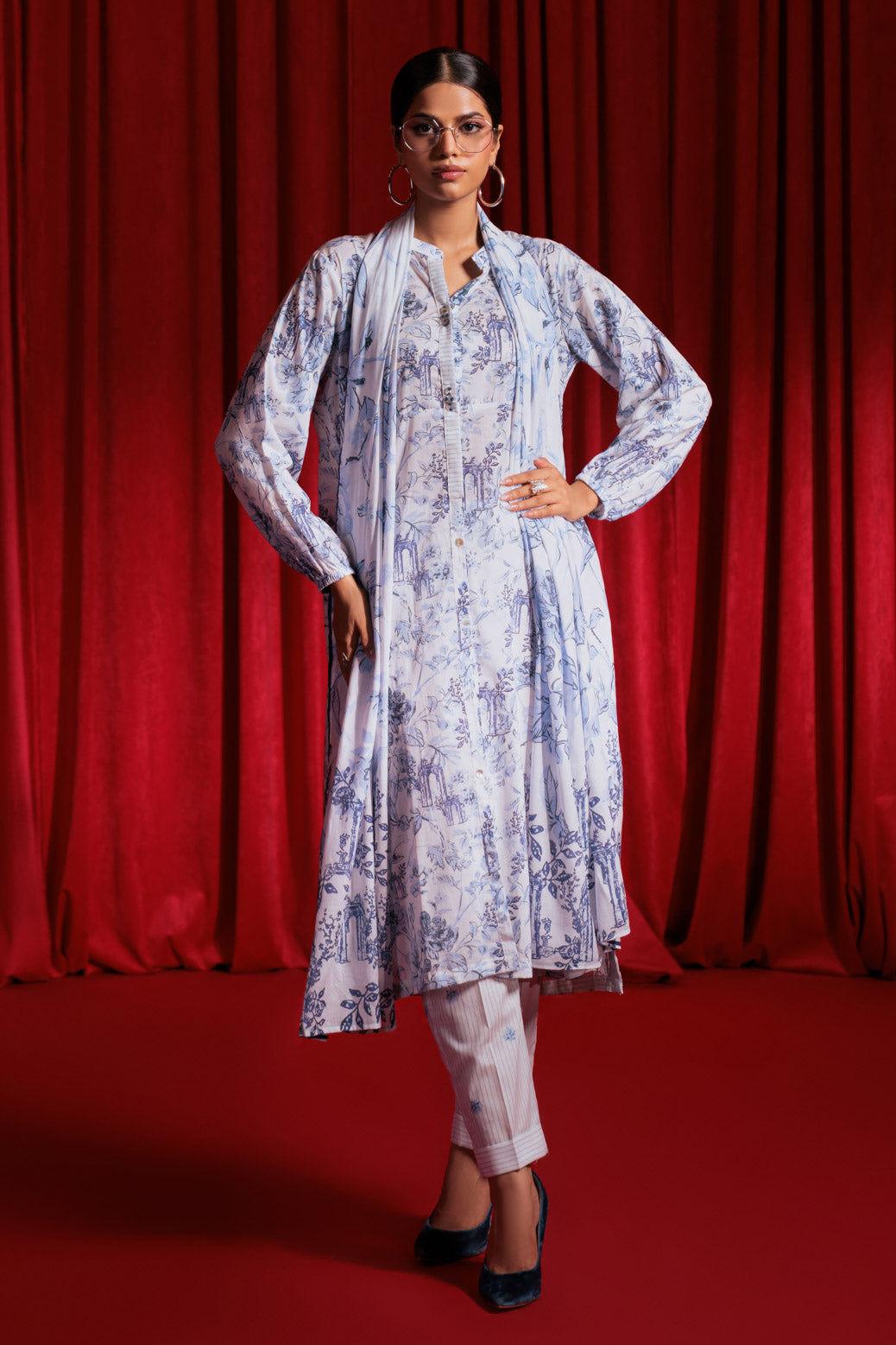 Bonanza Satrangi | White Lawn 3 Piece (PWS1243P04) -  Bonanza Satrangi Ready To Wear - Original Designer Dress - House of Maryam