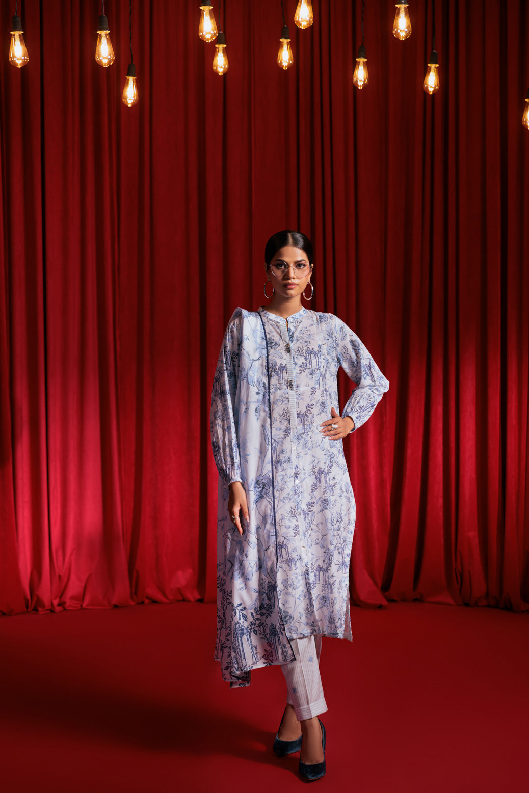 Bonanza Satrangi | White Lawn 3 Piece (PWS1243P04) -  Bonanza Satrangi Ready To Wear - Original Designer Dress - House of Maryam