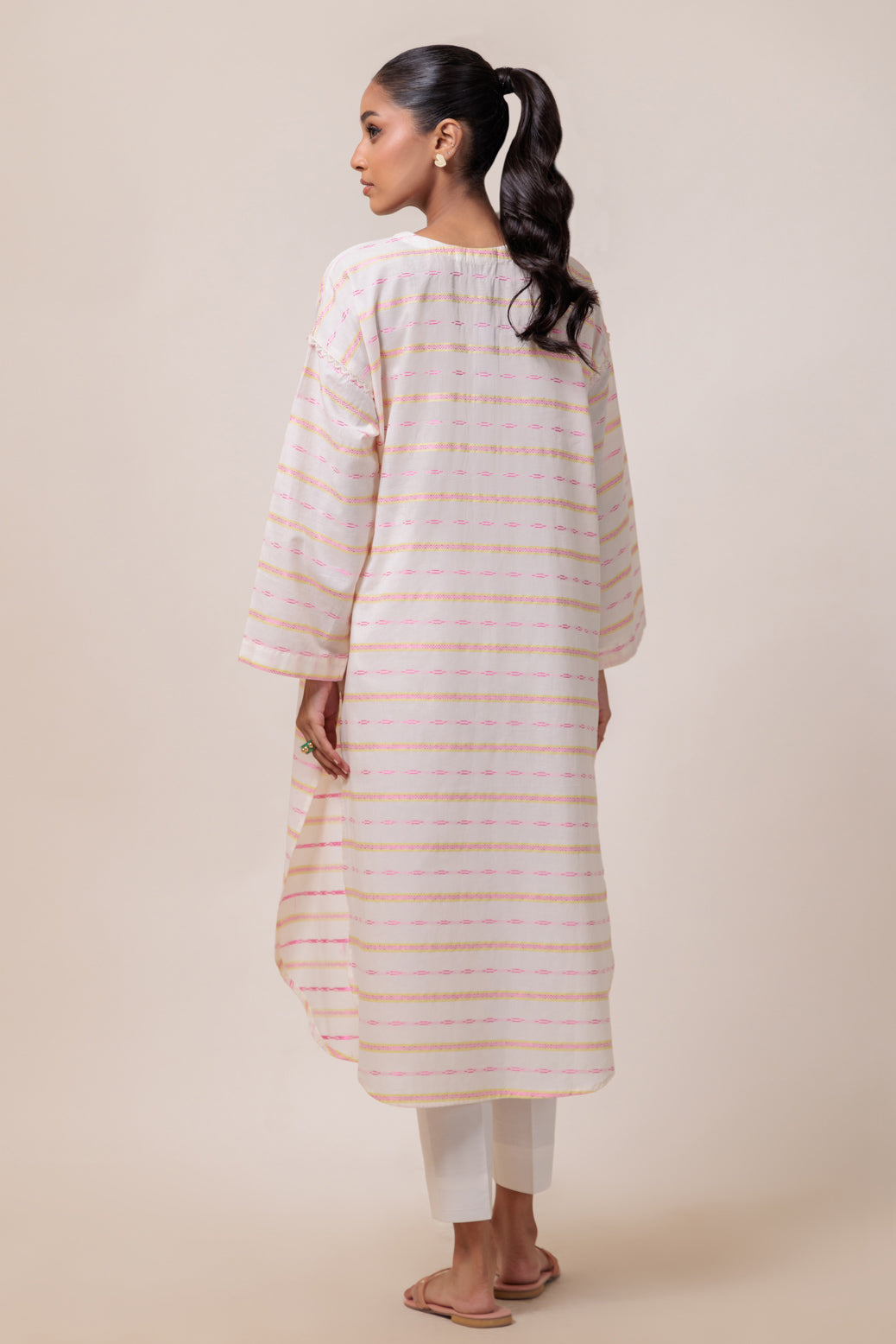 Bonanza Satrangi | O White Jacquard 1 Piece (PWS2241P01) -  Bonanza Satrangi Ready To Wear - Original Designer Dress - House of Maryam