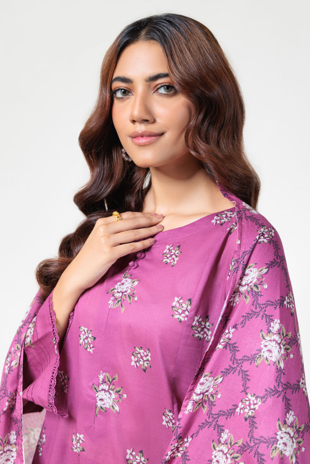 Bonanza Satrangi | Purple Lawn 3 Piece (PWS2243P04) -  Bonanza Satrangi Ready To Wear - Original Designer Dress - House of Maryam