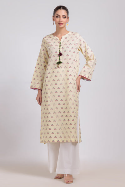 Bonanza Satrangi | Lemon Jacquard 1 Piece (PWS5241P07) -  Bonanza Satrangi Ready To Wear - Original Designer Dress - House of Maryam