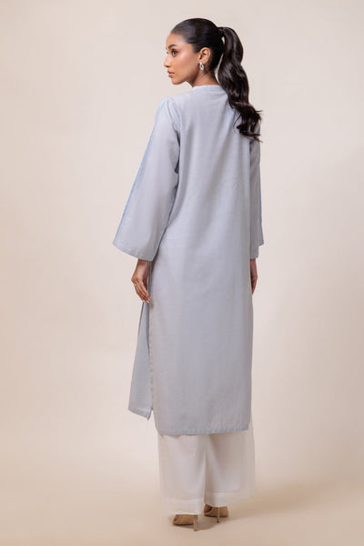 Bonanza Satrangi | Grey Jacquard 1 Piece (PWS5241P09) -  Bonanza Satrangi Ready To Wear - Original Designer Dress - House of Maryam