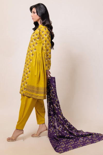 Bonanza Satrangi | Dhani Cambric 3 Piece (PWS5243P04) -  Bonanza Satrangi Ready To Wear - Original Designer Dress - House of Maryam