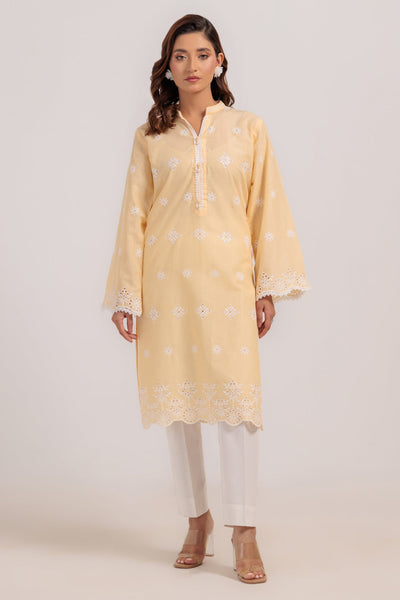 Bonanza Satrangi | Beige Cambric 1 Piece (PWS6241P01) -  Bonanza Satrangi Ready To Wear - Original Designer Dress - House of Maryam